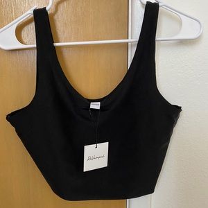 Black sports bra/ crop top